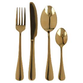 CUBERTERIA 16 PIEZAS ORO 063201