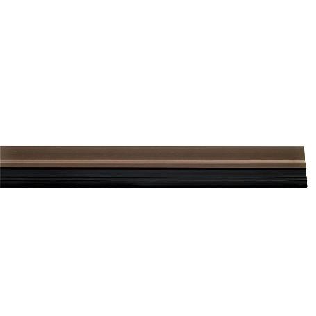 BURLETE PUERTA PVC MARRON CON GOMA 1 METRO