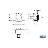 SUJETACABLES PLANO SIMPLE M-8   CAJA 50 UNID.
