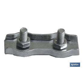 SUJETACABLES PLANOS DOBLE M-5   CAJA 100 UNID.