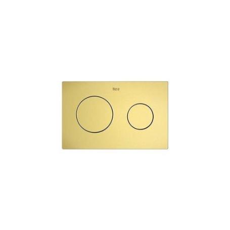 PULSADOR PL10 DUAL ORO CEPILLADO A8901890VA ROCA