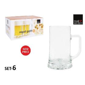 50 CLS JARRA CERVEZA PINTA ROYAL GOLD LEERDAM - CAJA 6 UNIDADES