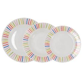 VAJILLA PORCELANA CALIFORNIA 18 PIEZAS