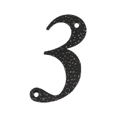 NUMERO 3 -M.4 NEGRO 10CM.