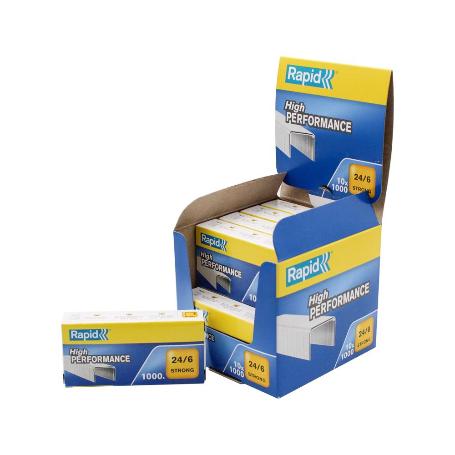 GRAPAS 24/6 GALVANIZADA  (10 CAJITAS)