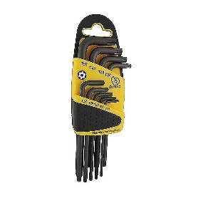LLAVES TORX ACODADA T10-T50 9 PZAS