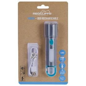 LINTERNA LED ALUMINIO RECARGABLE USB
