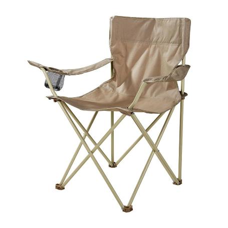 SILLLA PLEGABLE METALICA BEIG 51X42X81 CM