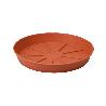 PLATO MACETA PLASTICO 20 CM MARRON