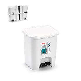 CUBO PEDAL CUBE 7,5 L BLANCO