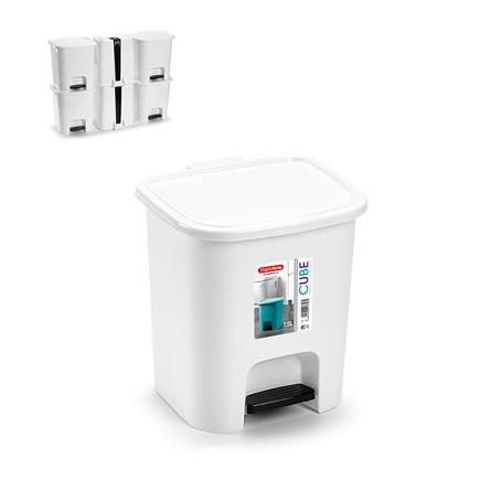 CUBO PEDAL CUBE 7,5 L BLANCO