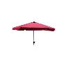 PARASOL METAL 48 MM MANIVELA 3 M GRANATE