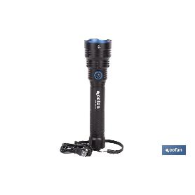 LINTERNA HIGH POWER LED 10000 LM 6 FUNCIONES Ø 60 X 250 MM