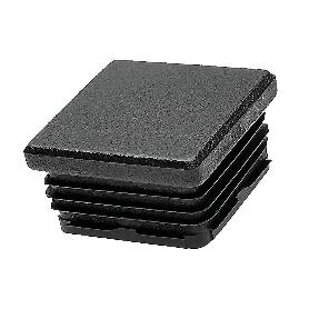 CANTONERA CUADRADA 30MM INTERIOR NEGRA 8803