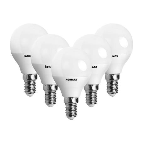 LAMPARAS LED G45 7W E14 LUZ FRIA ESFERICA ECORAEE 0,11 INC.