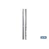 PACK 2 CREMALLERAS PARED PARA ESTANTERÍAS 2400X30X25 MM