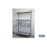 PACK 2 CREMALLERAS PARED PARA ESTANTERÍAS 2400X30X25 MM