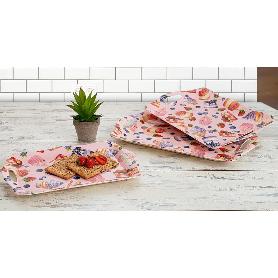 BANDEJA PLASTICO ASAS PASTEL 42X29 CM