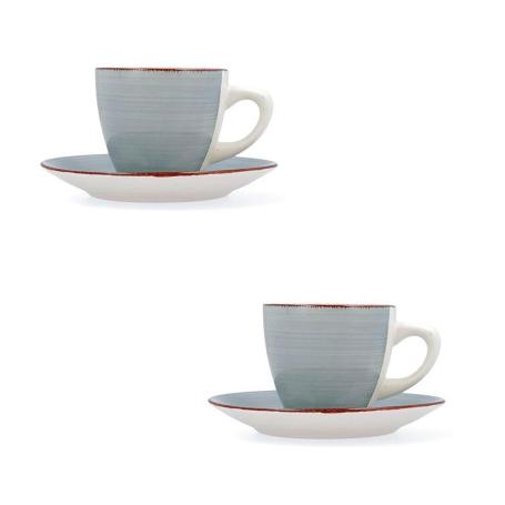 TAZAS CON PLATO VITA AQUA 22 CL