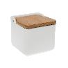 SALERO TAPA BAMBÚ WHITE JOE 12,2X12,2X11,7 CM