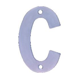 LETRA C-4 PULGADAS ACERO INOXIDABLE 18/8