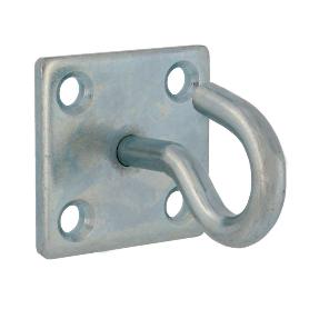 PLACA CON GANCHO FIJO 510 ZINCADO