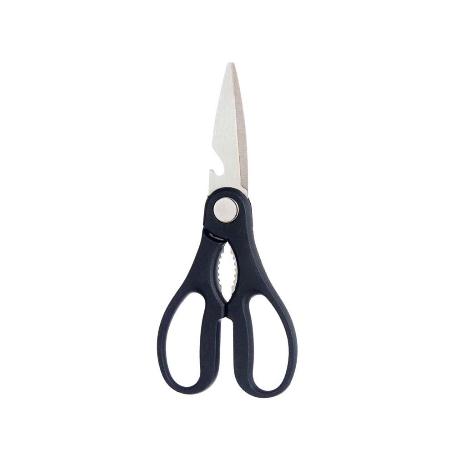 TIJERA COCINA + ABRIDOR NEGRA