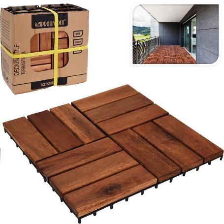 BALDOSAS MADERA 30X30 CM 9 PIEZAS