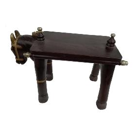 TABURETE CABALLO MADERA 60X27X40CM VB46