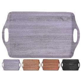 BANDEJA MELAMINA 45X30CM MADERAS SURTIDA