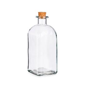 BOTELLA FRASCA VIDRIO + TAPON 1 LITRO