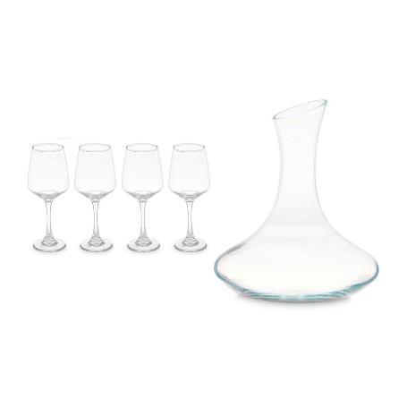 DECANTADOR 1,8 L + 4 COPAS 420 ML