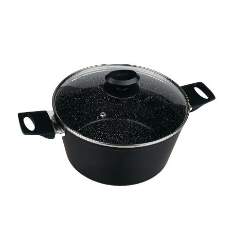 OLLA CON TAPA ALUMINIO PIEDRA 20 CM 3207