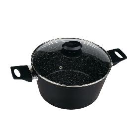 OLLA CON TAPA ALUMINIO PIEDRA 24 CM 3209