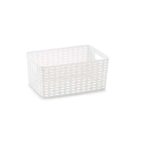 CESTA MIMBRE 33X22 CM 10 LITROS BLANCA