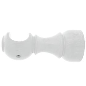 SOPORTE MADERA LISO ABIERTO 20X 88 MM. BLANCO