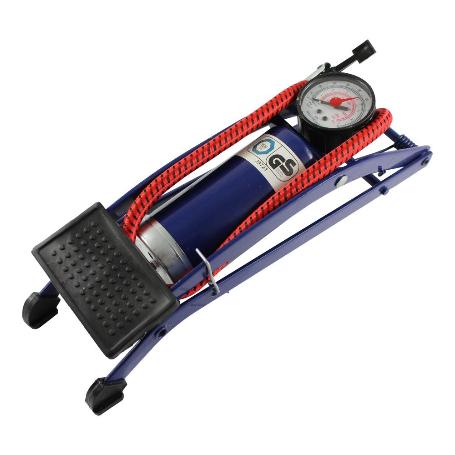 BOMBA AIRE PIE METAL CON MANOMETRO