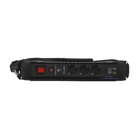 BASE MULTIPLE 3T CON USBX2 DC 3680W NEGRO