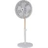 VENTILADOR PIE 50W MADERA NP140