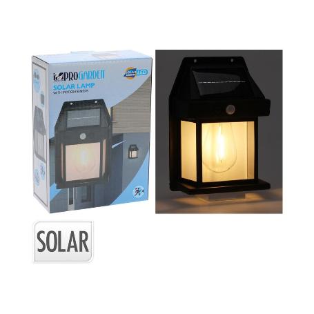 APLIQUE SOLAR DETECTOR MOVIMIENTO 12X6X17 CM