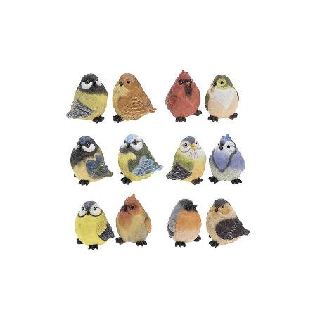 PAJARO RESINA PEQUEÑO 12X7X9 CM SURTIDO