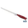 CUCHILLO JAMONERO/SALMONERO HOJA 25CM MODELO AGUACEJO ROJO