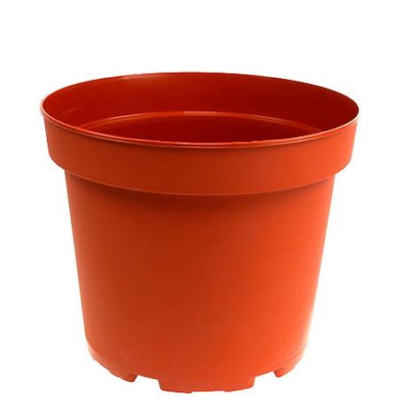 MACETAS PLASTICO MARRON 17X15,5 CM