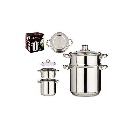 OLLA AL VAPOR INOXIDABLE 6 LITROS