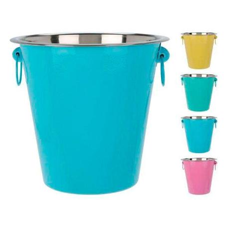 CUBO CHAMPAN 20 CM INOX COLORES SURTIDO