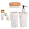 ACCESORIOS BAÑO PLASTICO BAMBU 3 PIEZAS 11825