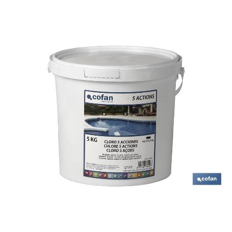 CLORO 5 ACCIONES TABLETA 5 KG COFAN