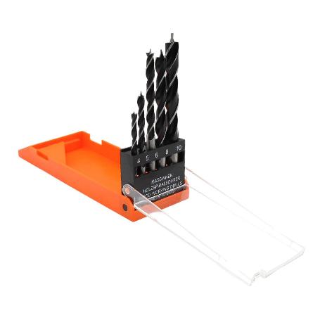 BROCAS PARA MADERA  4  A 10 MM ( 5 BROCAS )