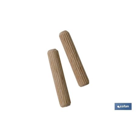 BL 7 UDS ESPIGA DE MADERA 10MM   CAJA 10 UNID.