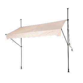 TOLDO + ESTRUCTURA 250X120 CM CREMA